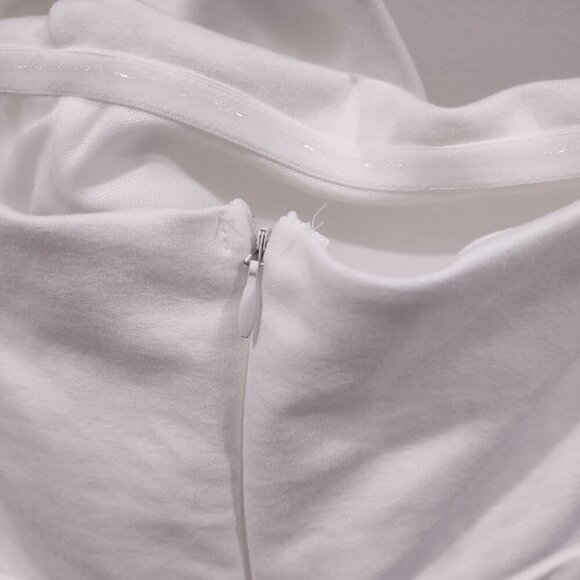 Lulu's Queen of the City White Strapless Bodycon Dress Size Large - Picture 7 of 10